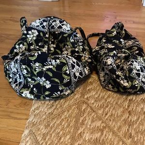 Small and large jasmine Vera Bradley luggage set